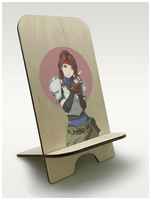 BrutBag Подставка для телефона из дерева c рисунком УФ Игры Final Fantasy VII Sega, Сега, 16 bit, 16 бит, ретро приставка) - 2402