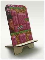 BrutBag Подставка для телефона из дерева c рисунком, принтом УФ Игры Tin Head ( Sega, Сега, 16 bit, 16 бит, ретро приставка) - 2367