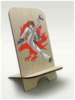 BrutBag Подставка, держатель для телефона из дерева c рисунком, принтом УФ игры Tekken 7 (Теккен, файтинг, Хлоя, Панда, Нина, Алиса, PS, Xbox, PC) - 498