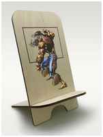 BrutBag Подставка для телефона из дерева c рисунком УФ Игры Mortal Kombat 3( Sega, Сега, 16 bit, 16 бит, ретро приставка) - 2319
