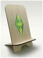 BrutBag Подставка, держатель для телефона из дерева c рисунком, принтом УФ Игры The Sims 3 ( PS, Xbox, PC, Switch) - 2141