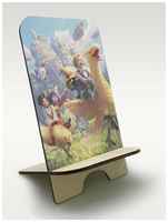 BrutBag Подставка для телефона из дерева c рисунком УФ Игры Final Fantasy IX ( Sega, Сега, 16 bit, 16 бит, ретро приставка) - 2410