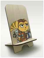 BrutBag Подставка для телефона c рисунком УФ игры Ratchet & Clank (Рэчет и Кланк, галактические рейнжеры, мистер Зуркон) - 76
