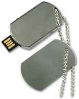 Подарочный USB-накопитель военный жетон 64GB