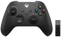 Джойстик Microsoft Xbox One and Series S/X Controller + беспроводной адаптер для PC, 1 шт
