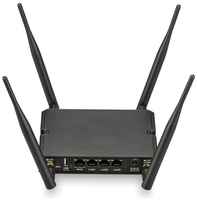 Wi-Fi роутер KROKS Rt-Cse m6-G (F-female), черный