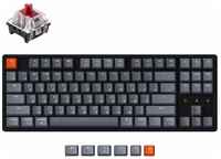 Беспроводная механическая клавиатура Keychron K8, TKL, алюминиевый корпус, RGB подсветка, Gateron Switch
