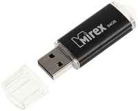 Флешка Mirex UNIT BLACK, 64 Гб, USB2.0, чт до 25 Мб / с, зап до 15 Мб / с, черная