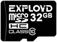 Карта памяти EXPLOYD microSDHC 4 ГБ Class 10, V10, A1, UHS-I U1, 1 шт., черный