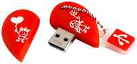 Флешка SmartBuy Wild Series Heart 32 ГБ, 1 шт., красный