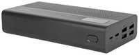 Perfeo Аксессуар Powerbank MOUNTAINS 30000 mAh LED дисплей PD + QC 3.0 Type-C 4 USB Выход: 3A, max 22.5W Black PF D0161