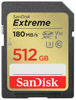 Карта памяти Sandisk 512Gb Extreme SDXC Class 10 UHS-I U3 V30 (180 / 130 MB / s)