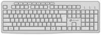 Oklick Клавиатура Оклик K225W белый USB беспроводная Multimedia (1875235)