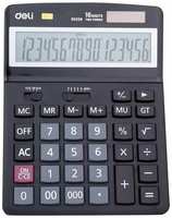 Калькулятор настольный полноразмерный Deli E39259 16-разрядный черный, 1407152