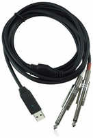 Behringer LINE2USB линейный стерео USB-аудиоинтерфейс (кабель), 44.1кГц и 48 кГц, длина 2 м