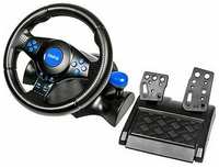 Dialog Руль Игровой руль GW-130VR Fast Drive - 2 педали, рычаг ПП, PC USB