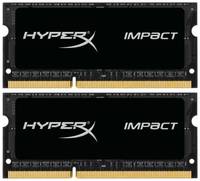 Оперативная память HyperX Impact 8 ГБ (4 ГБ x 2 шт.) DDR3 1866 МГц SODIMM CL11 HX318LS11IBK2/8