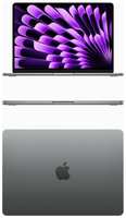 Apple MacBook Air M3 2024г 15,15.3 дюймов ″, Apple M3 (8 CPU, 10 GPU), RAM 8 ГБ, SSD 256 ГБ, macOS, (MacBook Air M3 15 8 / 256 Gray), серый, Английская раскладка клавиатуры