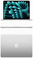 Apple MacBook Air M3 2024г 15,15.3 дюймов ″, Apple M3 (8 CPU, 10 GPU), RAM 8 ГБ, SSD 512 ГБ, macOS, (MacBook Air M3 15 8/512 Silver), Английская раскладка клавиатуры