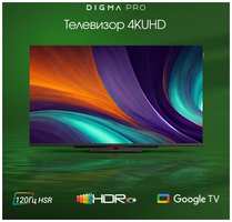 Телевизор LED Digma Pro 55″ UHD 55C Smart Android TV Frameless черный / черный / 4K Ultra HD / DVB-T / 120Hz