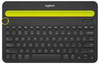 Клавиатура Logitech Logitech K480 клавиатура для мобильного устройства AZERTY Французский Черный, Зеленый Bluetooth 920-006352, черный, белый