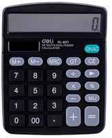 Калькулятор настольный Deli E837 черный 12-разр