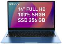 14″ Ноутбук Infinix Inbook X2 1920x1080, Intel Core i5 1155G7 2.5 ГГц, RAM 8 ГБ, DDR4, SSD 512 ГБ, Intel Iris Xe Graphics, Windows 11 Home, синий