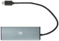 USB-концентратор DIGMA USB-концентратор, разъемов: 4, 20 см, черный