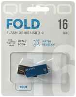 USB Flash накопитель QUMO 16Gb QUMO Fold Blue (QM16GUD-FLD-Blue)