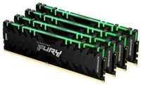 Kingston Модуль памяти DRAM 32GB 3600MHz DDR4 CL16 DIMM Kit 4x8Gb FURY Renegade RGB KF436C16RBAK4 32
