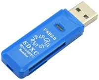 Карт-ридер 5bites USB 2.0 / SD / TF / USB Plug RE2-100BL