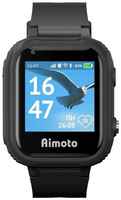 Детские смарт-часы Aimoto Pro 4G, 1.4″, GPS, sim, камера, звонки, геозоны, IP67, SOS, черные
