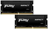 Оперативная память Kingston FURY Impact 16 ГБ (8 ГБ x 2 шт.) DDR4 SODIMM CL20 KF432S20IBK2 / 16