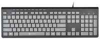 Клавиатура OKLICK 480M Multimedia Keyboard Black-Grey USB серый / черный, английская / русская (ANSI)