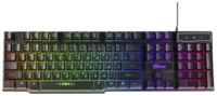 Игровая клавиатура Ritmix RKB-200BL Black USB black, английская / русская (ANSI)