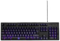 Клавиатура проводная Gembird KB-G400L (USB, игровая, металл. корпус, подсветка 3 цвета, 104 клавиши, кабель ткан. 1.75м) (KB-G400L)