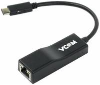 Vcom Du320m Кабель-переходник USB 3.1 Type-C --RJ-45 1000Mbps Ethernet, Aluminum Shell, 0.15м Vcom D