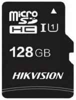 Флеш карта microSDHC 128GB Hikvision HS-TF-C1(STD)/128G/Adapter /HS-TF-C1(STD)/128G/Adapter/ (с SD адаптером) R/W Speed 92/30MB/s , V30