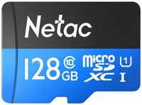 NT02P500STN-128G-R, Карта памяти MicroSD с адаптером 128GB Netac P500 Standart, Class 10 UHS-I (80Mb