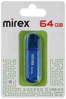 Mirex Флешка CANDY BLUE, 64 Гб, USB2.0, чт до 25 Мб / с, зап до 15 Мб / с, синяя