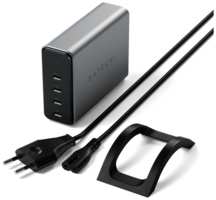 Сетевое зарядное устройство Satechi 165W USB-C 4-Port PD GaN Charger цвета космос