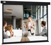 Черный экран cactus Wallscreen CS-PSW-168X299-BK, 140″, черный