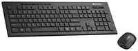 Комплект клавиатура + мышь Canyon CNS-HSETW4-RU Black USB, черный, английская / русская