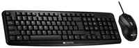 Комплект клавиатура + мышь Canyon CNE-CSET1 Black USB, черный, английская / русская
