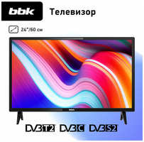 Телевизор LED BBK 24LEM-1049 / T2C, диагональ 24 дюйма, HD Ready