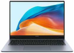 Huawei Ноутбук Huawei MateBook D 14 Core i5 12450H 16Gb SSD512Gb Intel Iris Xe graphics 14″ IPS FHD (1920x1080) noOS grey space WiFi BT Cam (53013XET)