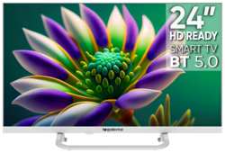 Телевизор Topdevice TV 24″ FRAMELESS NEO CS04, HD, Smart TV WildRed
