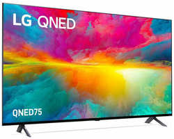 LG Телевизор LED LG 75″ 75QNED756RA. ARUB титан 4K Ultra HD 60Hz DVB-T DVB-T2 DVB-C DVB-S DVB-S2 USB WiFi Smart TV (RUS) 75QNED756RA. ARUB
