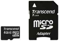 Карта памяти Transcend microSDHC 32 ГБ Class 10, V10, A1, UHS-I U1, R 30 МБ/с, адаптер на SD, 1 шт., черный