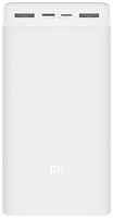 Miaomiaoce Внешний аккумулятор Xiaomi Mi Power Bank 3 30000mah, портативный аккумулятор, Power Bank, белый